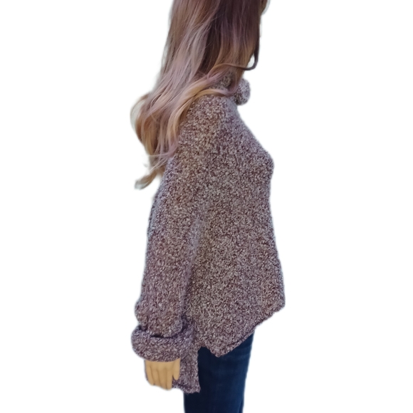 NEW!Free People oversized L cowl neck sweater - Picture 2 of 7